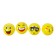 The ball "Smiley", soft, 4.8 cm, species mix