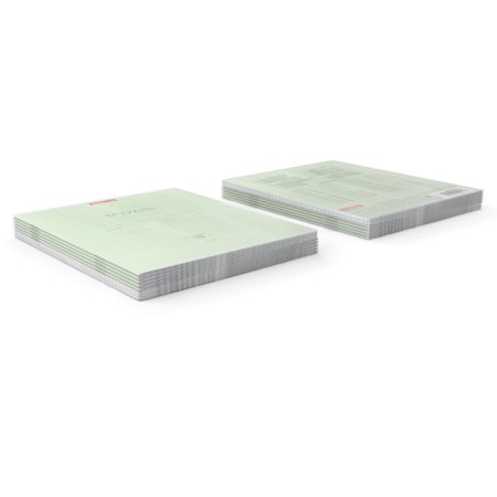 A notebook of 18 sheets in the Erichkrause “Classic” cage, covered cardboard, OFSET block, green-4