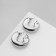 Roaling Earrings "Trend" crumpled, hook, color silver
