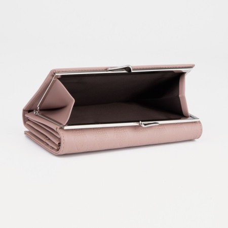 Women's wallet on magnets, pink color-2