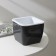 Kashpo with the insert "gloss", 2.4 l (1.6 l), graphite color