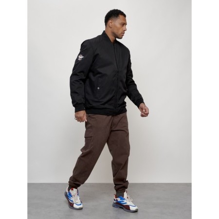Male bomber, size 58, black color-4