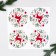 Paper napkins "New Year's deer", 33x33 cm, set 20 pcs.