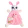 Soft toy - comforter "Bunny", pink
