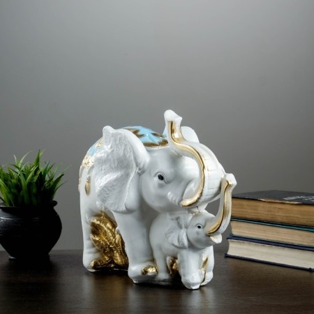 Pigger "Elephant with Elephant" Golden, 16x33x25cm Mix-5
