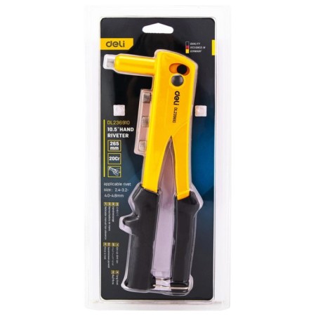 Hamper manual deli dl236910 98412, rivets 2.4/3.2/4.0/4.8 mm, 265 mm-2