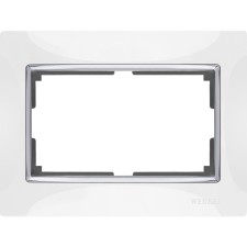 Рамка для двойной розетки  WL03-Frame-01-DBL-white, цвет белый