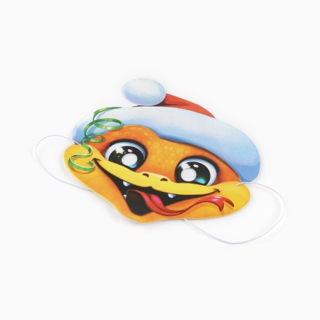Carnival mask "New Year's snake", 21.4 x 22.8 cm-2