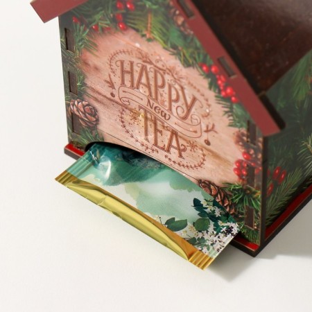 Tea house "Happy New Tea" 10.5x9.5x12 cm mix-4