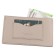 Cartholder, genuine leather, beige 15x9x1 cm