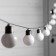 Garland “thread” 2.7 m with nozzles “White Balls”, IP44, Dark Thread, 10 LED, glow of multi, 8 modes, solar battery
