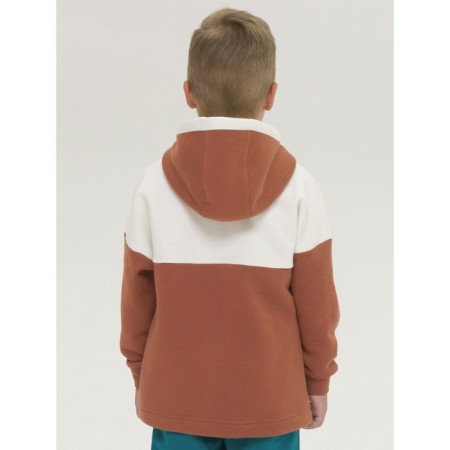 Sweatshirt for boys, height 104 cm, ocher color-4