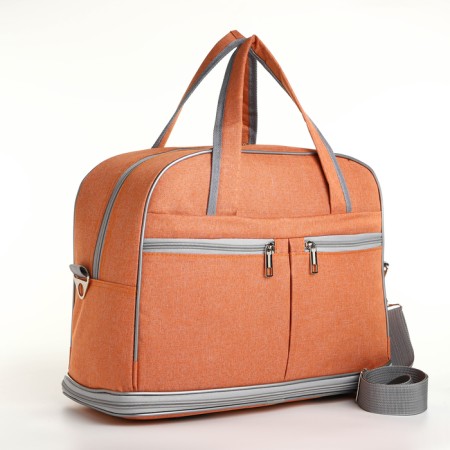 Road bag with lightning, with an increase, a long belt, the color of the orange