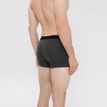 Set of men's panties boxers (2 pcs), black color/graphite, size 52 (xl)-1