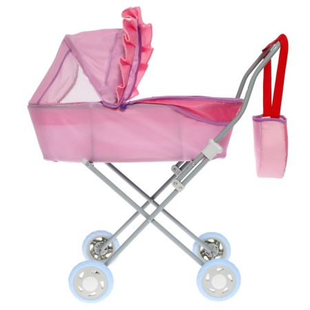 Puppet stroller No. 2, lilac color with pink-2