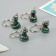 Polystone keychain "Snake in the New Year's cap/scarf" mix 1.5x1.5x3 cm