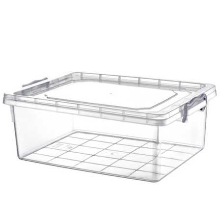 Honeycomb Hobbylife 25 L box for storing things, with a lid on the clamps-1