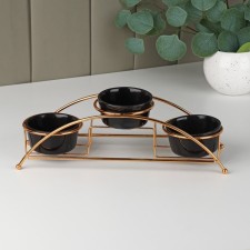 Ceramic saucer set 