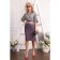 Female dress, size 56, purple color
