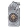 Gas lighter with a clock "Wolf", piezo, flame adjustment, 7.8 x 3.7 x 1.2 cm
