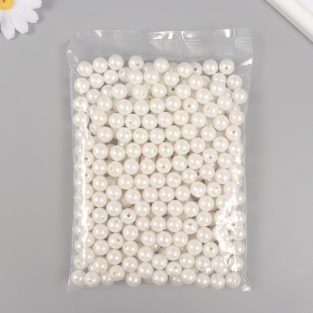 Set of beads "pearls" d 12 mm, 250 gr, white-2