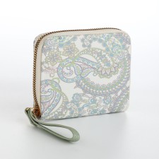 Women's wallet with lightning, white color