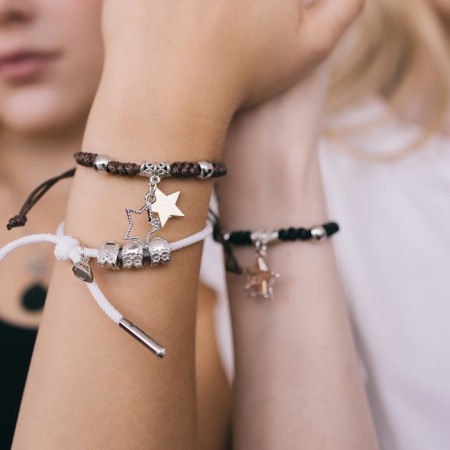 Bracelets "Demetrons" stars, black-brown color, l = 12.5 cm-4