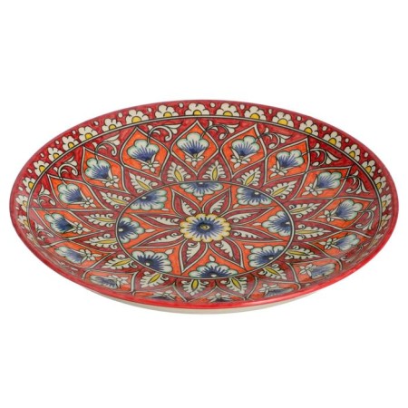 Largan Rishtan ceramics "Patterns", 32 cm, red-3