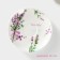 Service Porcelain Tea Daulay "Lavender", 4 items: 2 cups 220 ml, 2 saucers d = 14.2 cm, white color