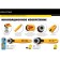 Knock circular OLFA OL-RTY-2C/YEL, 45 mm