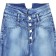 Jeans for girls, height 140 cm, blue color