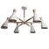Morocco chandelier 6x40W E27 white 90x90x58.5 cm Bayerlux