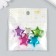 Busina Plastic with the undeveloped hole "Glossy metallic star" mix 2.5x2.5x0.7 cm