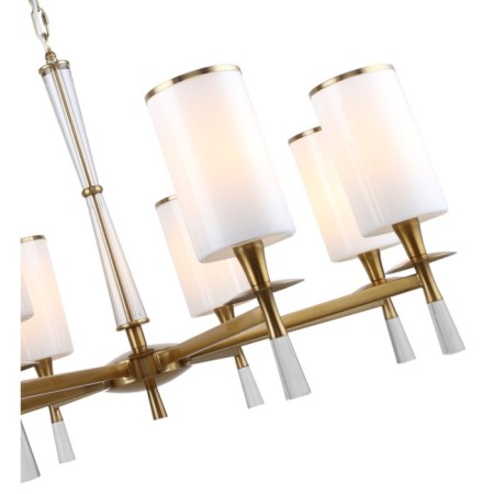 Suspended chandelier Leader 8x14 40w, size 80x80x64-99.5 cm, bronze color-1