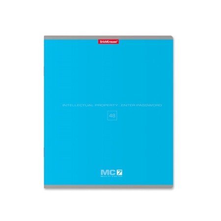 Notebook of 48 sheets in the Erichkrause MC-7 line, cover coated cardboard, offset block, mix-5