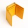 Women's wallet on magnet, yellow color