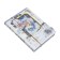 Notebook Gift, A6, 96 sheets, color block, with a curly knife, PVC cover, 3D, "Anime", mix