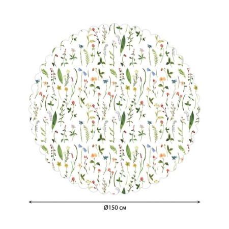 The tablecloth "Rare flowers", round, Saten, d = 150 cm-1