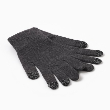 Male gloves, dark gray color, size 22-4