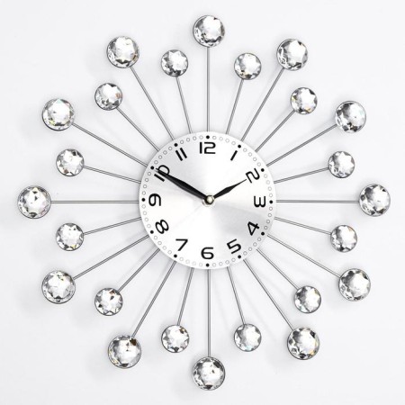 Watching clock, series: openwork, "rays", smooth move, d-35 cm, dial 13 cm