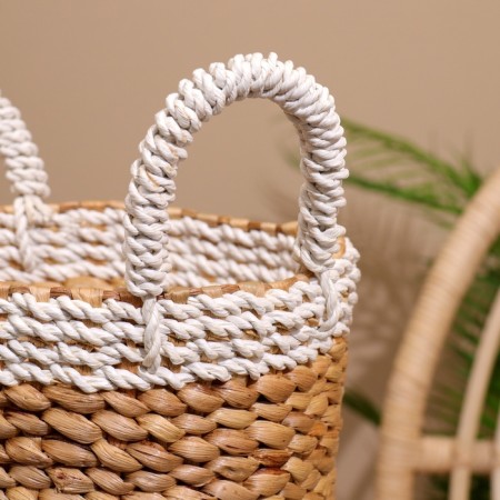 Wicker basket 23x23x33 cm-2