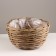 A set of 3pcs wicker pots, d35xh21cm, gray, rattan