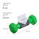 Vinyl dumbbells onlytop, 0.5 kg, green color