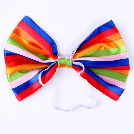 Elastic carnival bow, horizontal strips-2