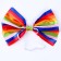 Elastic carnival bow, horizontal strips