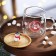 Glass mug with a "happy New Year" lid, 350 ml