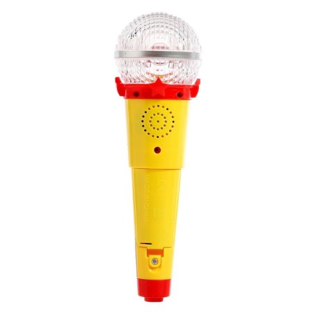Microphone, sound, light, yellow color-3