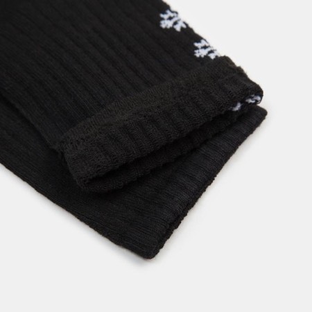 New Year's socks “Snowflakes” Minaku Black color, size 36-37-2