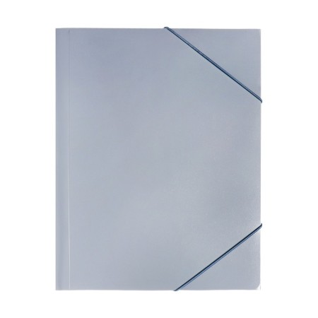 A4, 500MKM, calligrata elastic band folder on the elastic band, a root of 25 mm, up to 230 sheets, embossing "sand", gray-8