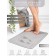 AMARO Home mat for a bathroom, absorbing effect, 40x60 cm, gray color